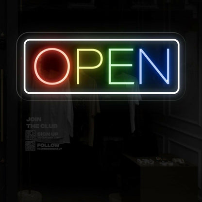 Rainbow Open Led Neon Sign | Shineneon