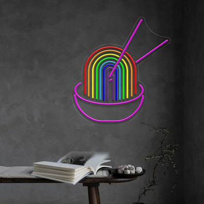 Rainbow Pho Ramen Led Neon Sign With Dimmer | Shineneon