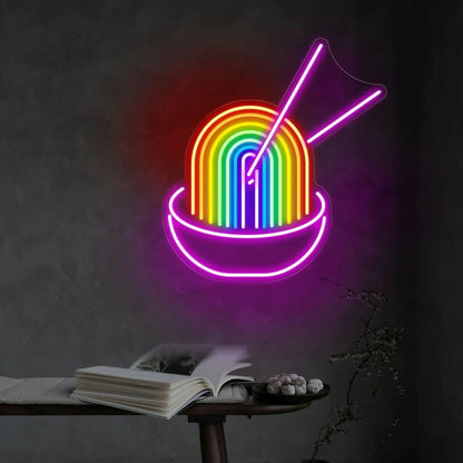 Rainbow Pho Ramen Led Neon Sign With Dimmer | Shineneon