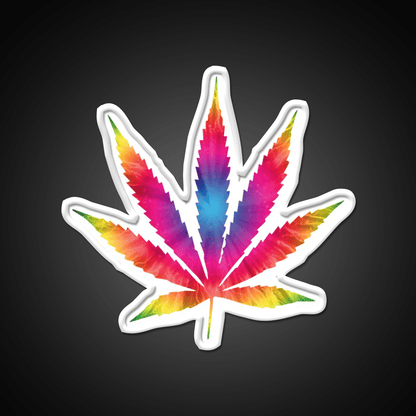 Rainbow Pot Leaf Hemp Inspired Green Leaf Led Neon Sign Rgb Color - Shineneon