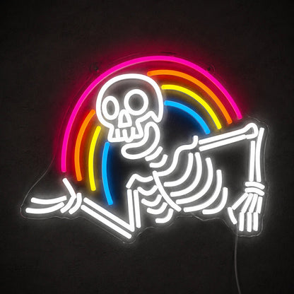 Rainbow Skull LED Neon Sign - Shineneon