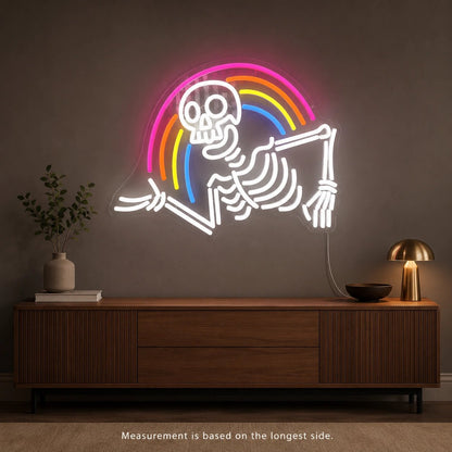 Rainbow Skull LED Neon Sign - Shineneon