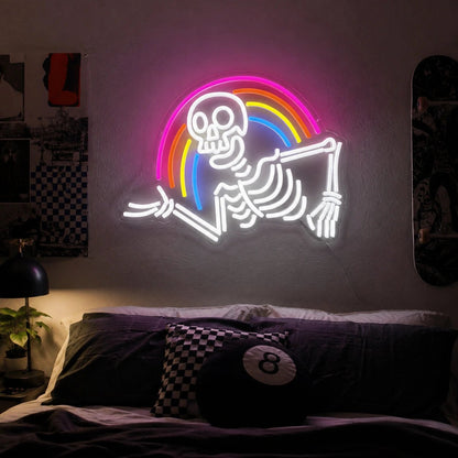Rainbow Skull LED Neon Sign - Shineneon