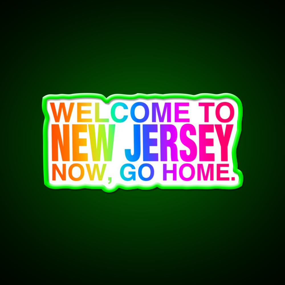 Rainbow Welcome To New Jersey Asian Cultural Led Neon Sign Rgb Color - LED neon sign view 8