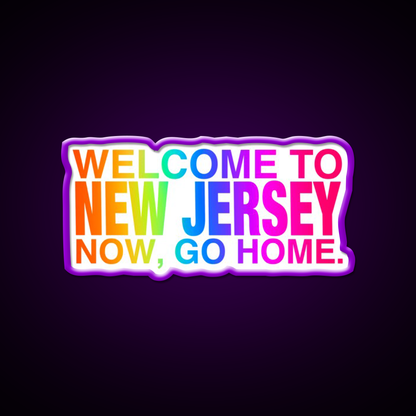 Rainbow Welcome To New Jersey Asian Cultural Led Neon Sign Rgb Color - LED neon sign view 9