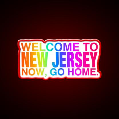 Rainbow Welcome To New Jersey Asian Cultural Led Neon Sign Rgb Color - LED neon sign view 10