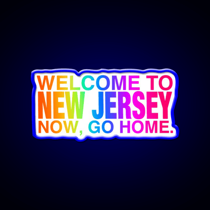 Rainbow Welcome To New Jersey Asian Cultural Led Neon Sign Rgb Color - Shineneon