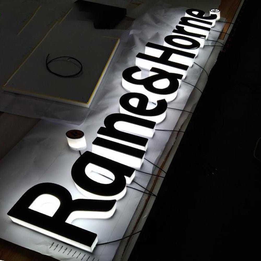Raine And Horne 3D Backlit Letters Business Metal Led Sign - Shineneon