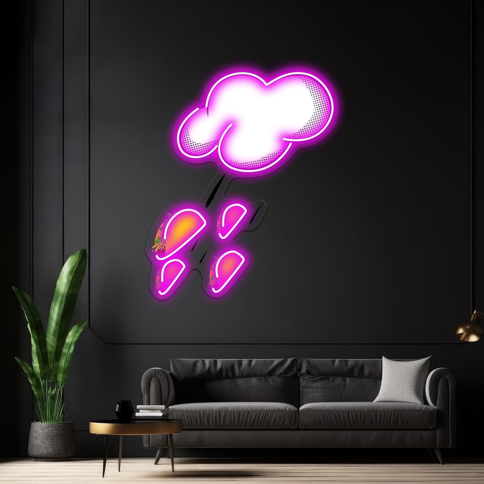 Raining Tacos Artwork Led Signs For Room | Shineneon
