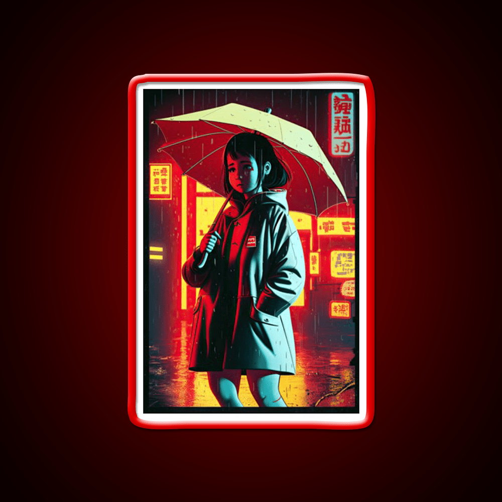 Rainy Nights Downtown Asian Cultural Led Neon Sign Rgb Color - Shineneon