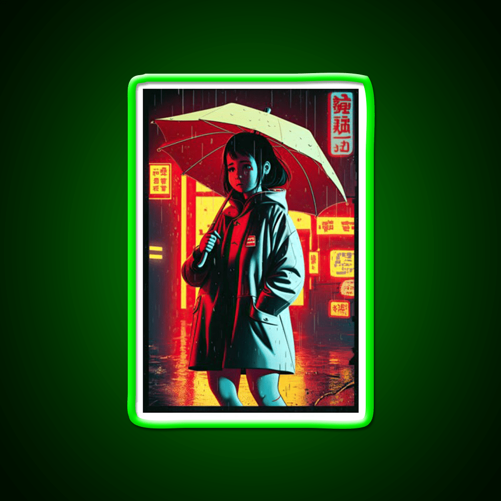Rainy Nights Downtown Asian Cultural Led Neon Sign Rgb Color - Shineneon