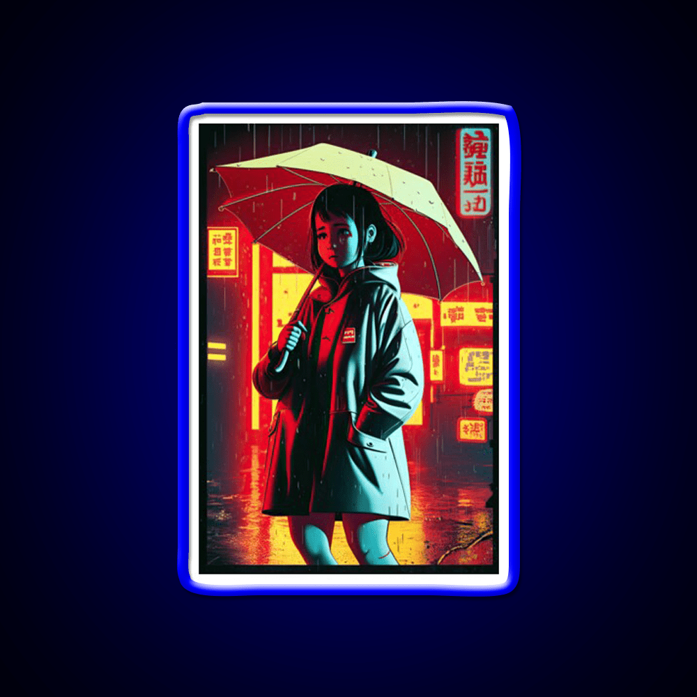 Rainy Nights Downtown Asian Cultural Led Neon Sign Rgb Color - Shineneon