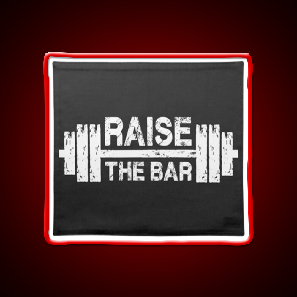 Raise The Bar Gym Fitness Led Neon Sign Rgb Color