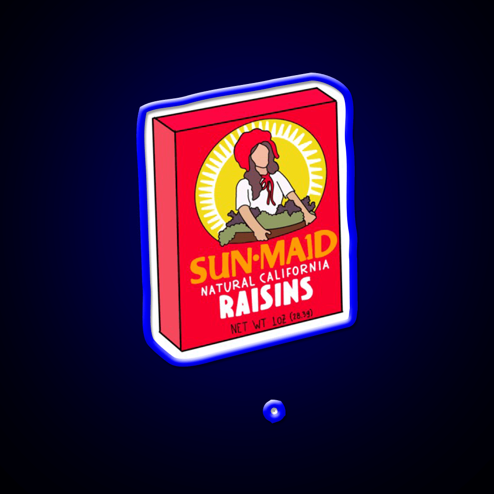 Raisin Box Snack Food Led Neon Sign Rgb Color - Shineneon