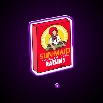 Raisin Box Snack Food Led Neon Sign Rgb Color - Shineneon