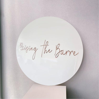Raising The Barre Acrylic Business Logo Sign - Shineneon