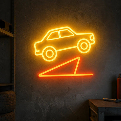 Rally Car Garage Vintage LED Neon Sign - Shineneon