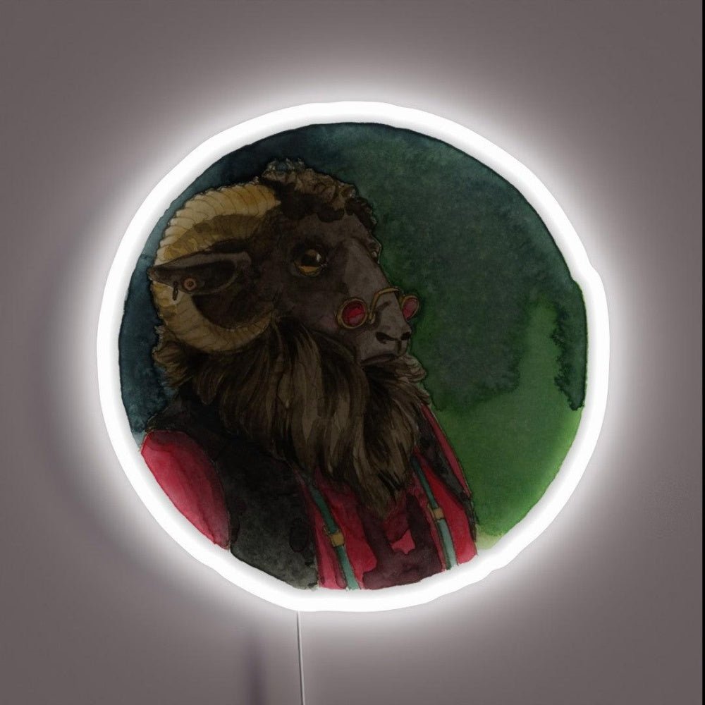 Ram With Dungarees Rgb Led Neon Sign - Shineneon