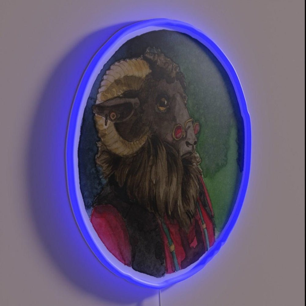 Ram With Dungarees Rgb Led Neon Sign - Shineneon