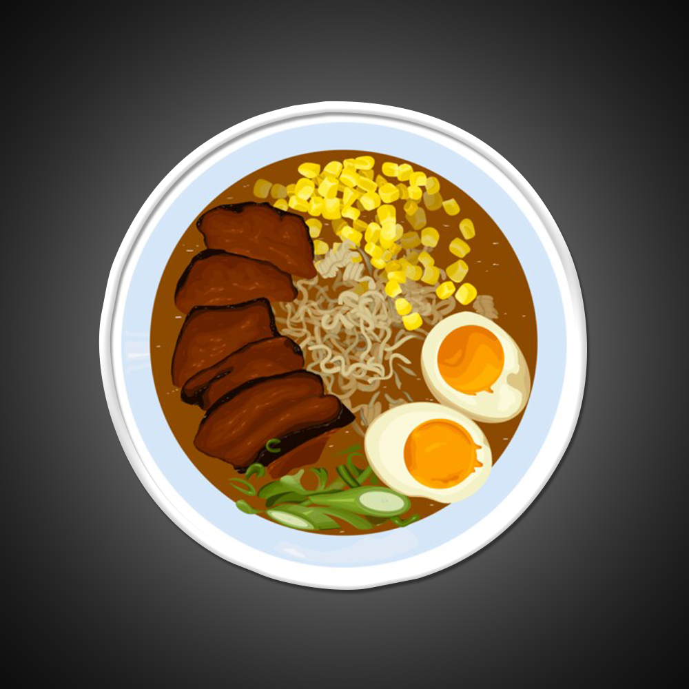 Ramen Bowl Cartoon Led Neon Sign Chinese Food Rgb Color