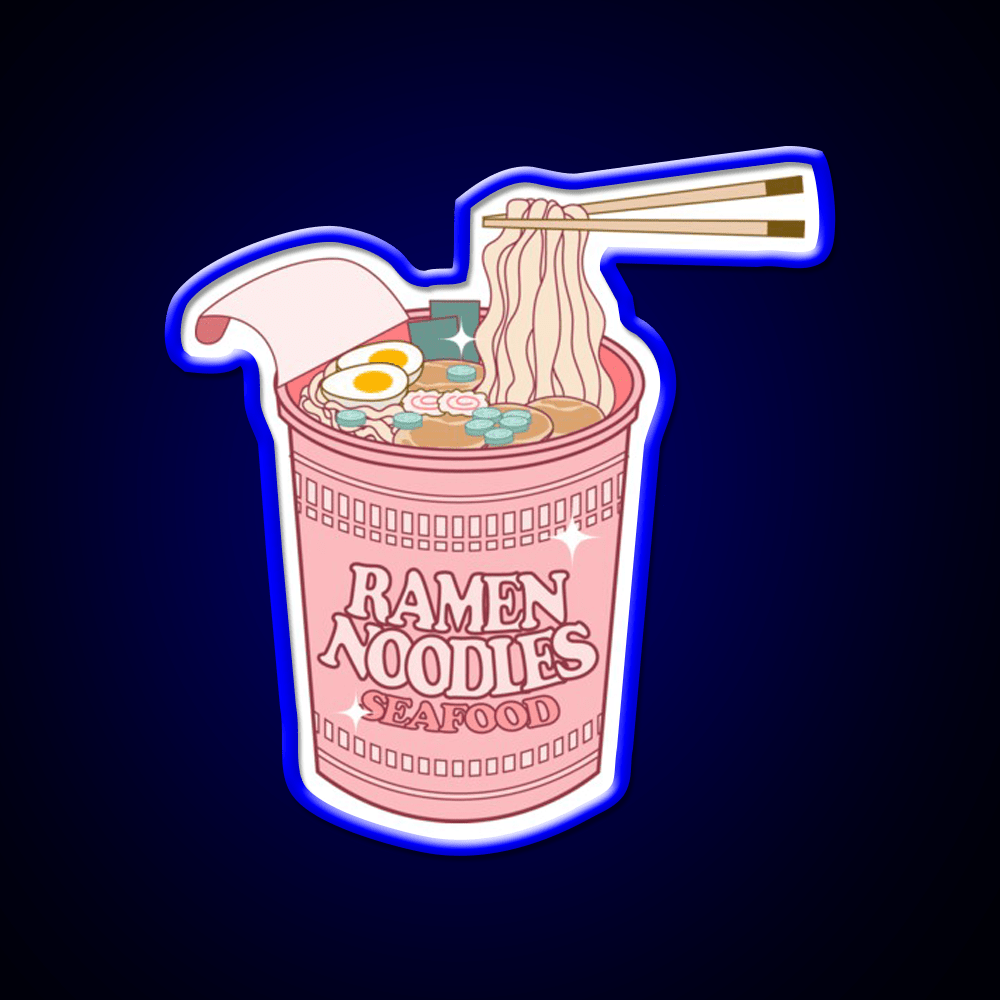 Ramen Cup Noodles Snack Food Led Neon Sign Rgb Color - Shineneon