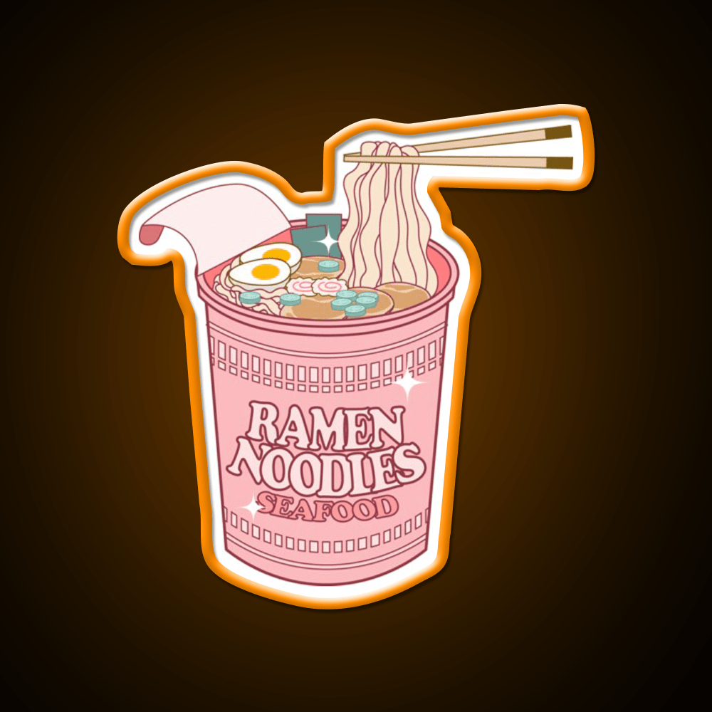 Ramen Cup Noodles Snack Food Led Neon Sign Rgb Color - Shineneon