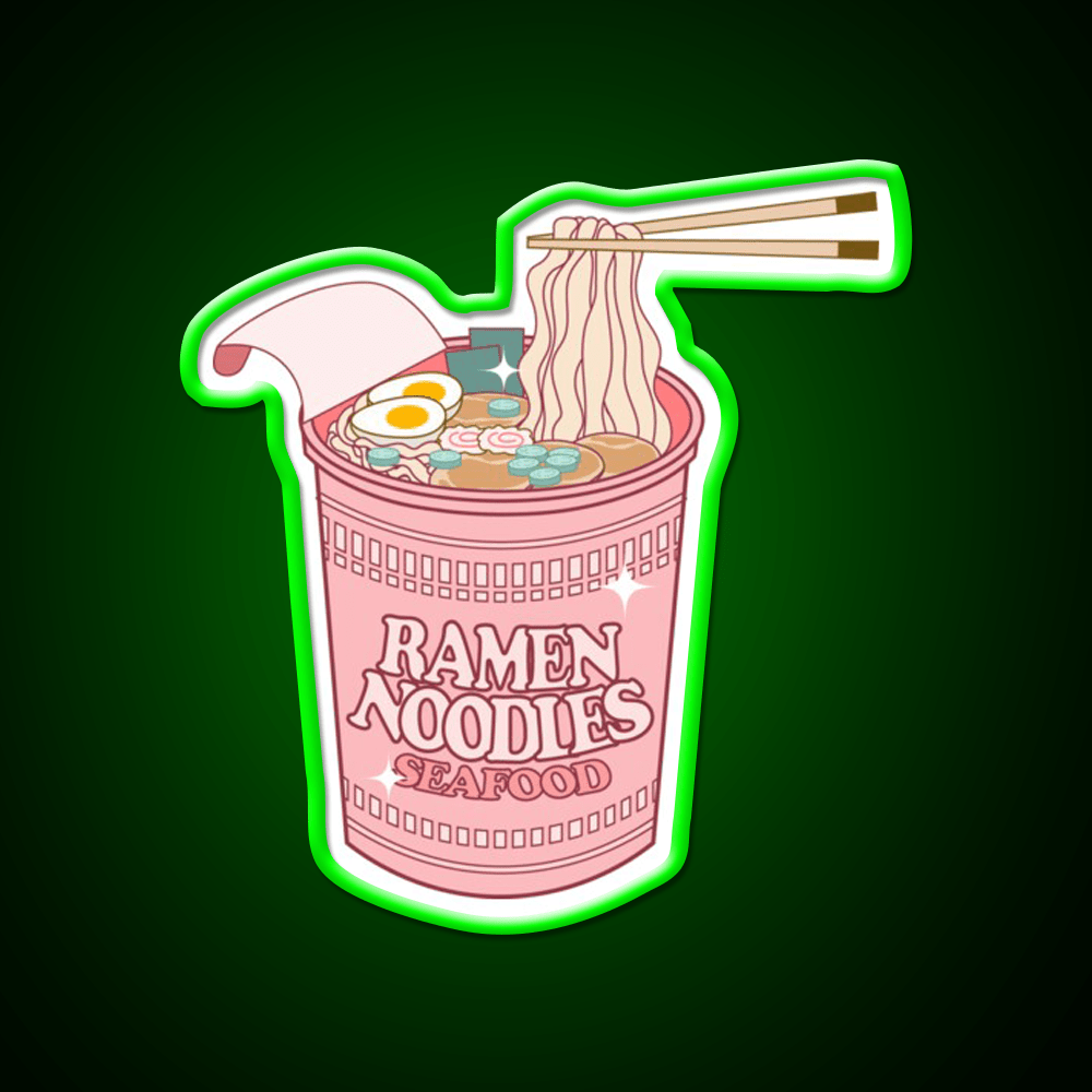 Ramen Cup Noodles Snack Food Led Neon Sign Rgb Color - Shineneon