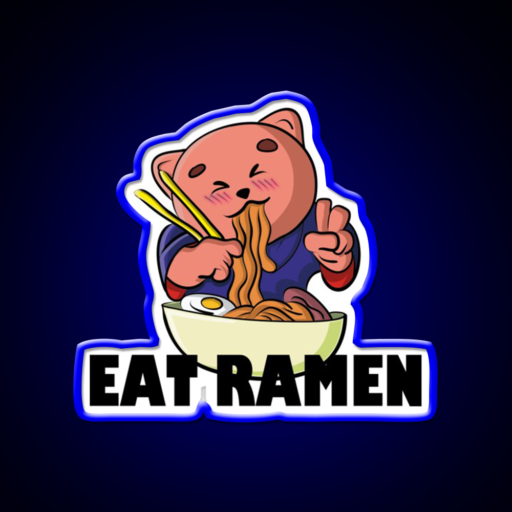 Ramen Cup Of Japanese Gift Led Neon Sign Chinese Food Rgb Color