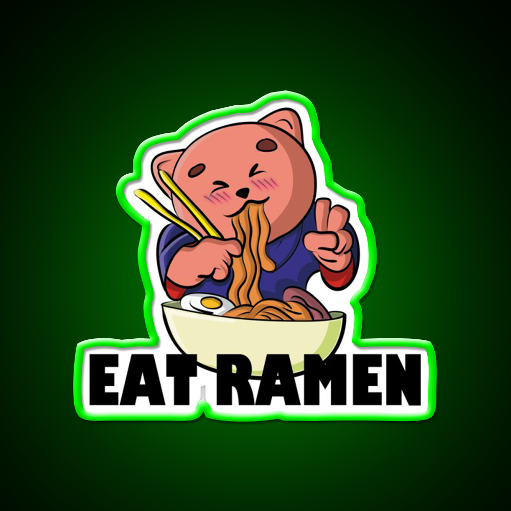 Ramen Cup Of Japanese Gift Led Neon Sign Chinese Food Rgb Color