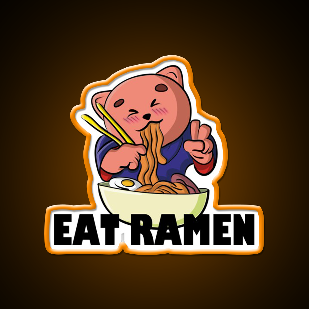 Ramen Cup Of Japanese Gift Led Neon Sign Chinese Food Rgb Color