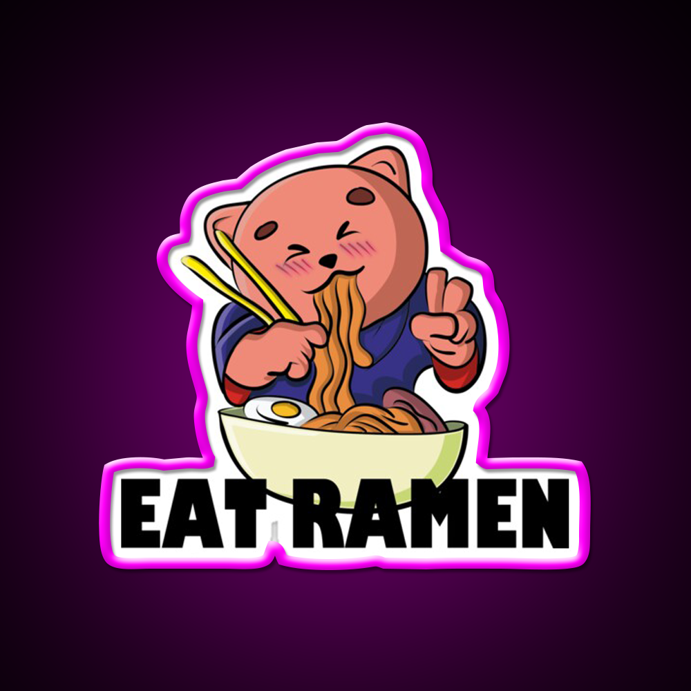 Ramen Cup Of Japanese Gift Led Neon Sign Chinese Food Rgb Color