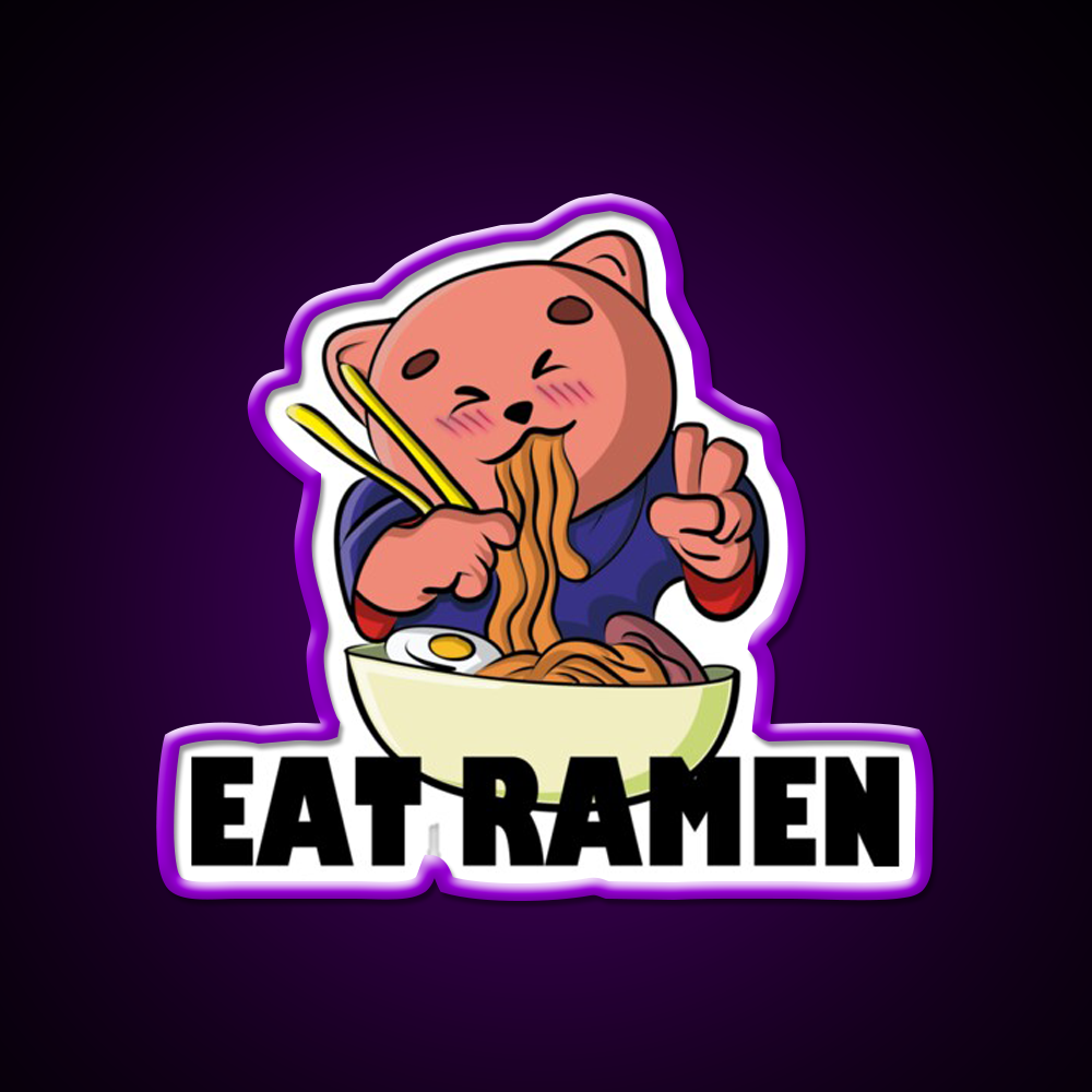 Ramen Cup Of Japanese Gift Led Neon Sign Chinese Food Rgb Color