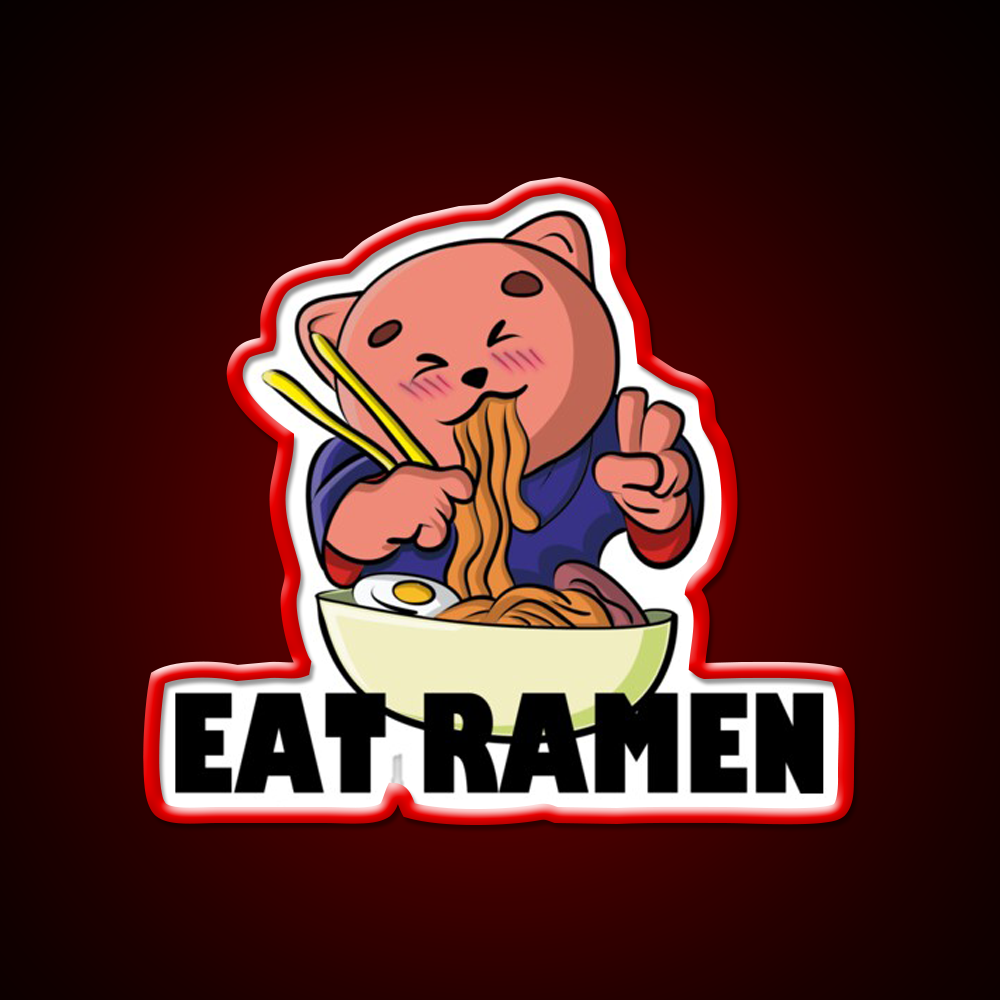 Ramen Cup Of Japanese Gift Led Neon Sign Chinese Food Rgb Color