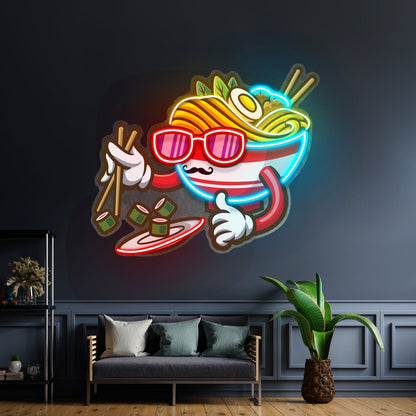 Ramen Eating Sushi Led Neon Sign Light Custom Led Signs - Shineneon