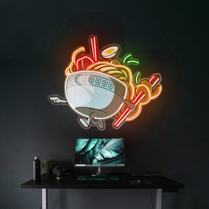 Ramen Eating Sushi Led Neon Sign Light Custom Led Signs - Shineneon