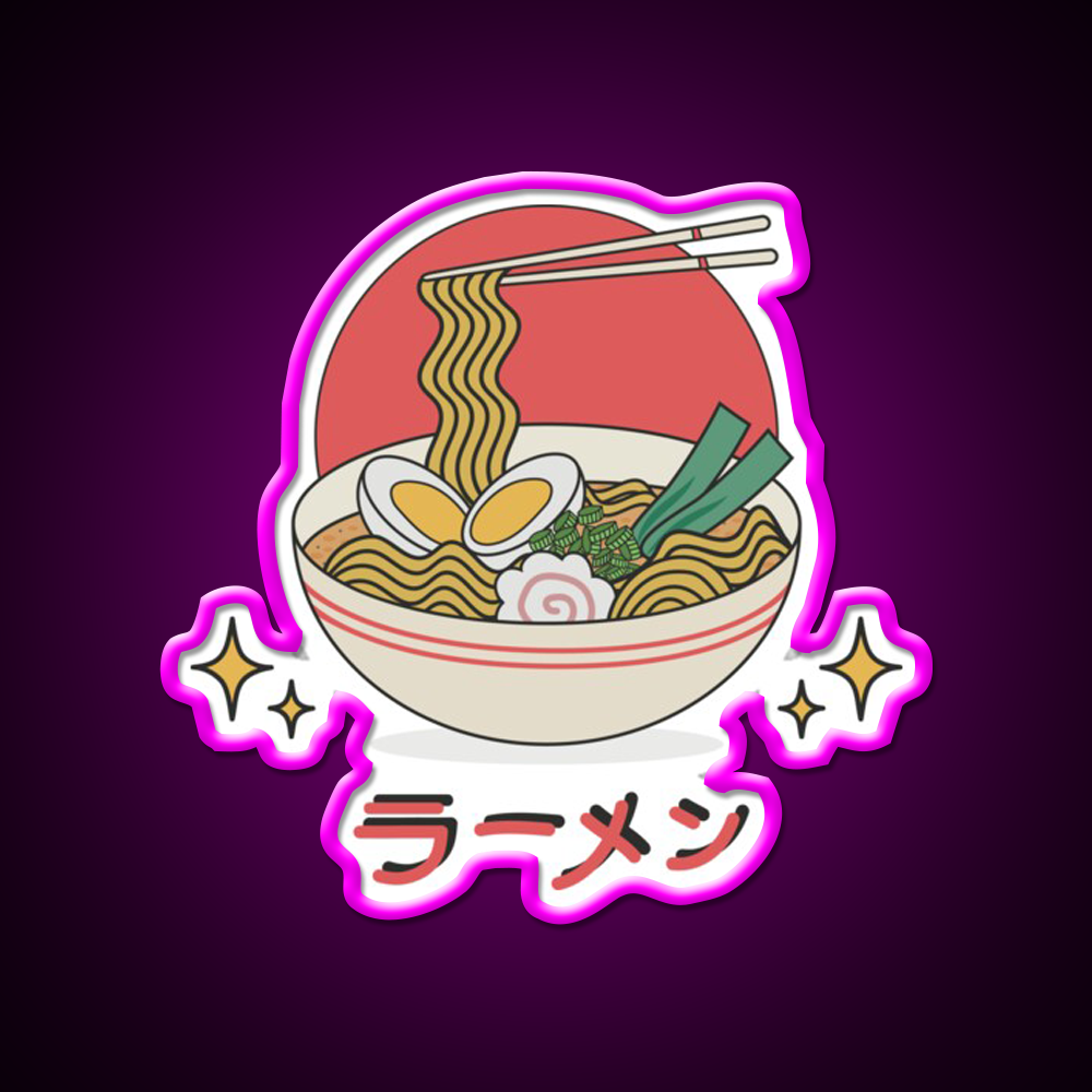 Ramen Food Led Neon Sign Chinese Food Rgb Color