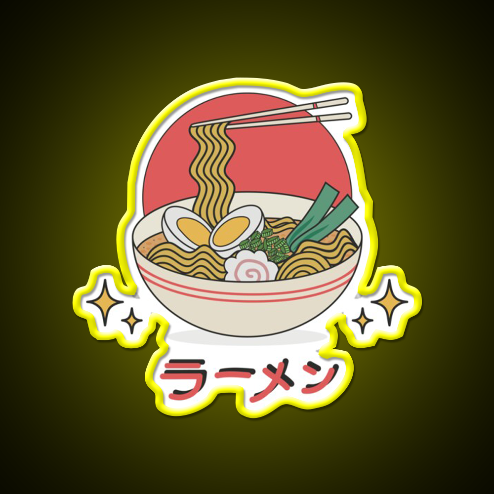 Ramen Food Led Neon Sign Chinese Food Rgb Color