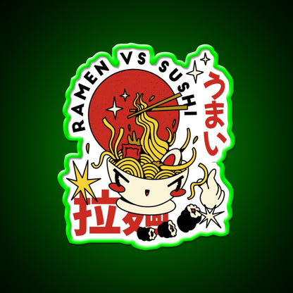 Ramen Food Retro Cartoon Fast Food Led Neon Sign For Burger Place Rgb Color