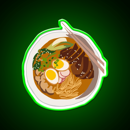 Ramen Illustration Snack Food Led Neon Sign Rgb Color - Shineneon