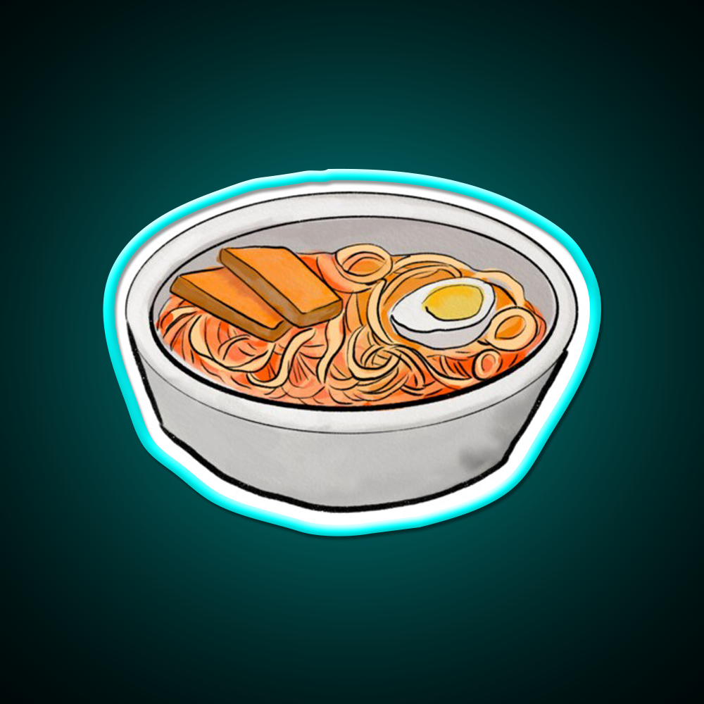 Ramen Japanese Noodle Soup Asian Cultural Led Neon Sign Rgb Color - Size and dimension reference