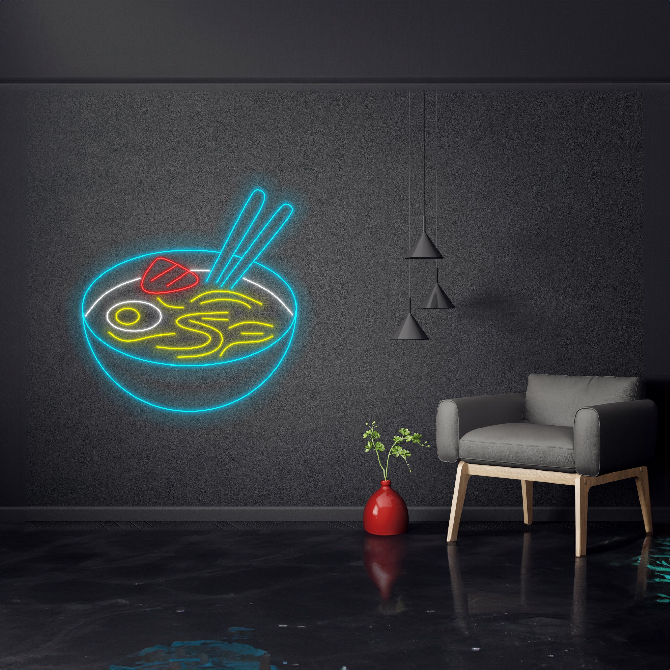 Ramen Japanese Noodles Neon Sign Custom Noodle Neon Sign | Shineneon
