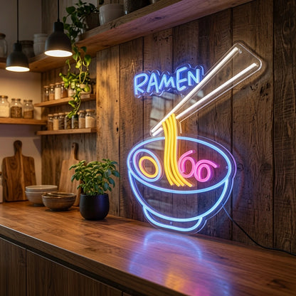 Ramen LED Neon Sign Wall Neon Sign - 03 Real Lifestyle Scene
