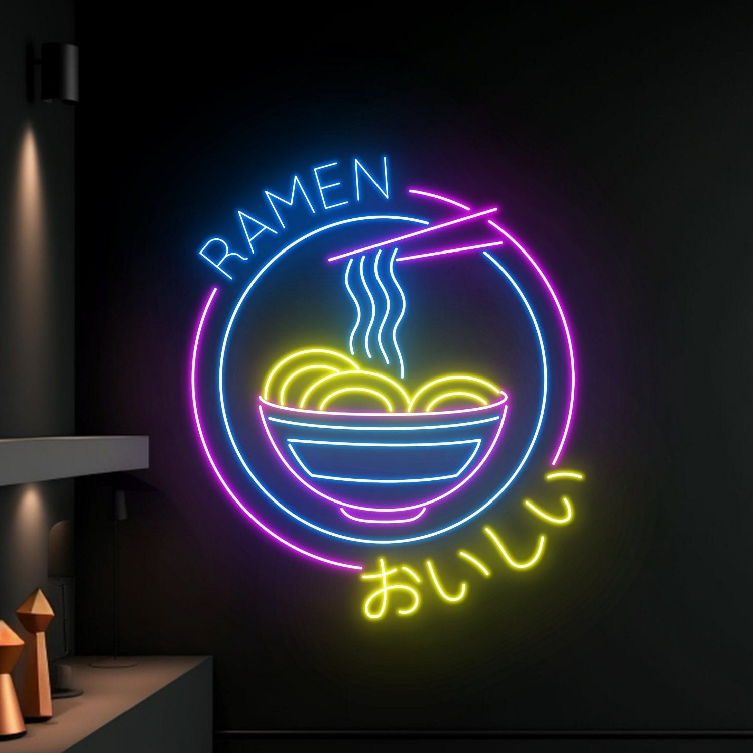 Ramen Neon Led Sign Ramen Japanese Logo Decor Ramen Hanging Led Neon | Shineneon