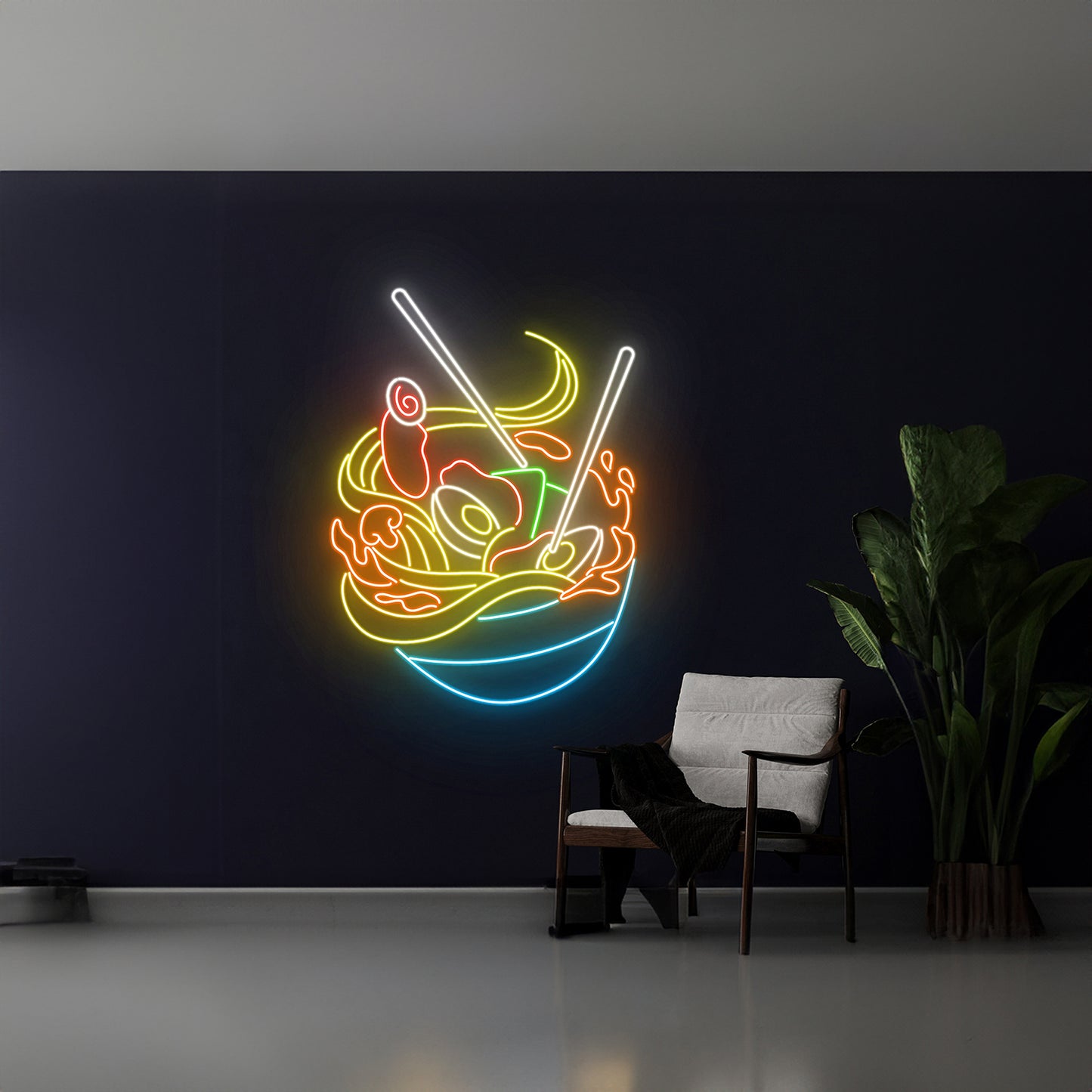 Ramen Neon Sign Food Shop Store Room Wall Decor