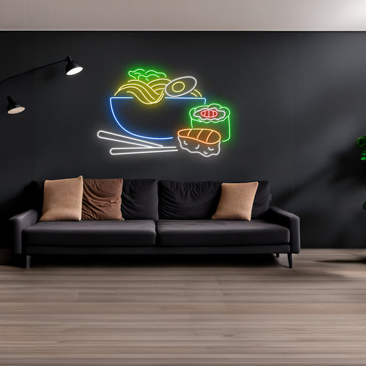 Ramen Neon Sign Sushi Led Sign Restaurant Wall Decor