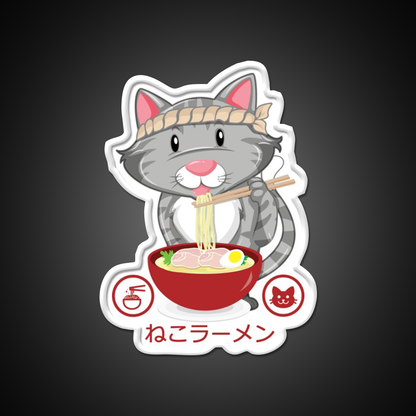 Ramen Noodle Cat Gift Led Neon Sign Chinese Food Rgb Color - LED neon sign view 11