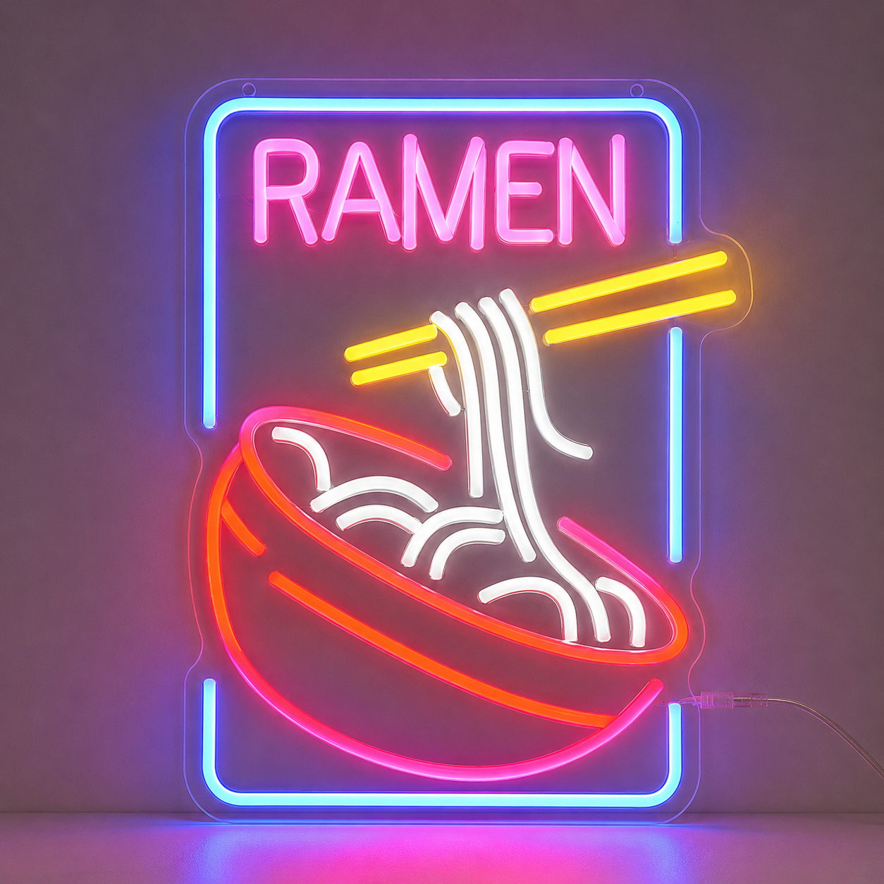 Ramen Noodle Colorestaurant Wall Decor LED Neon Sign main product image