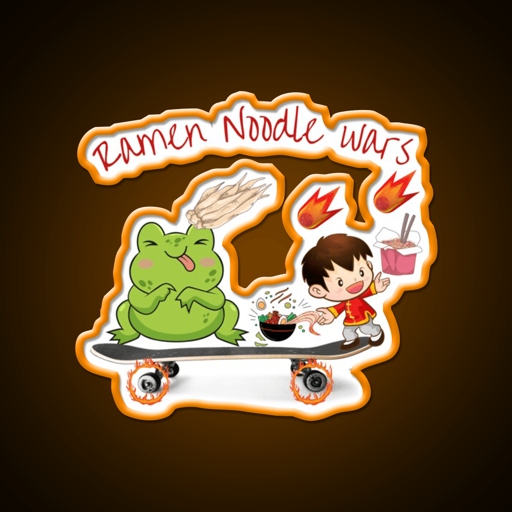 Ramen Noodle Wars Led Neon Sign Chinese Food Rgb Color - Shineneon