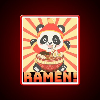 Ramen Panda Led Neon Sign Chinese Food Rgb Color - Shineneon