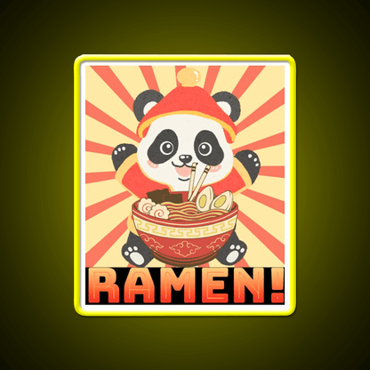 Ramen Panda Led Neon Sign Chinese Food Rgb Color - Shineneon